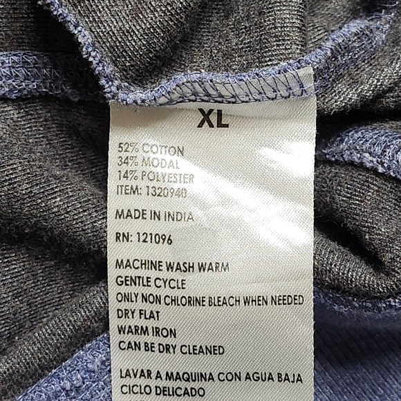 English Laundry Sweater Sweatshirt Mens XL Blue‎ Heathered 1/4 Zip Pullover - Picture 10 of 10